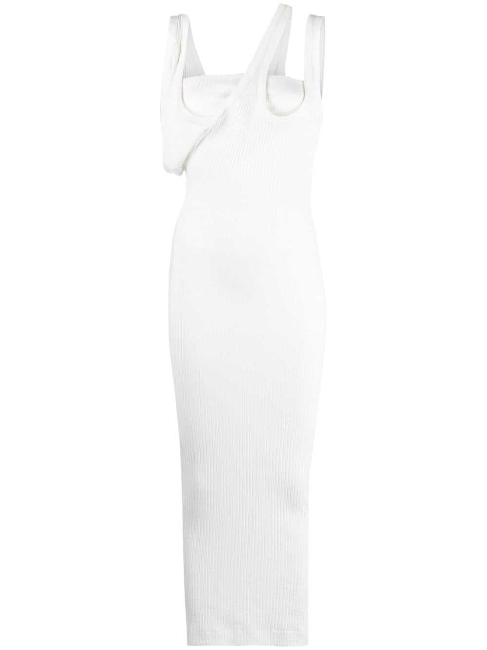 The Attico Ribbed jersey midi dress - Runway