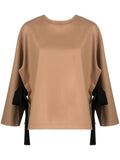 Erika Cavallini Semi-Couture Nara wool blend blouse