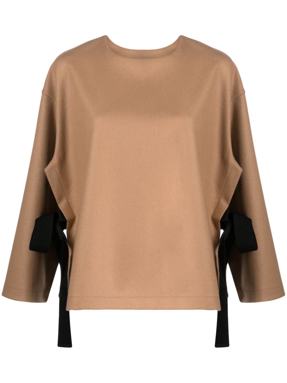 Erika Cavallini Semi-Couture Nara wool blend blouse