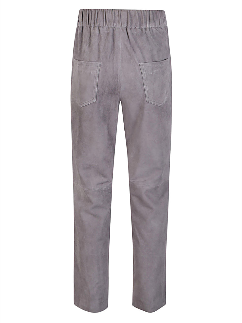 Via Masini 80 Elastic waist suede trousers