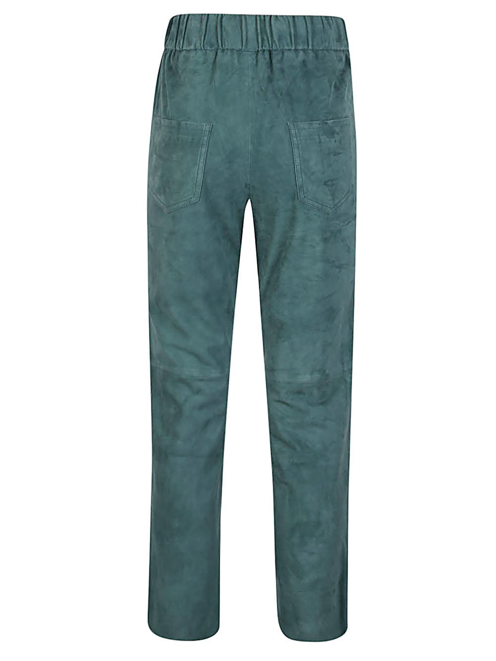 Via Masini 80 Elastic waist suede trousers