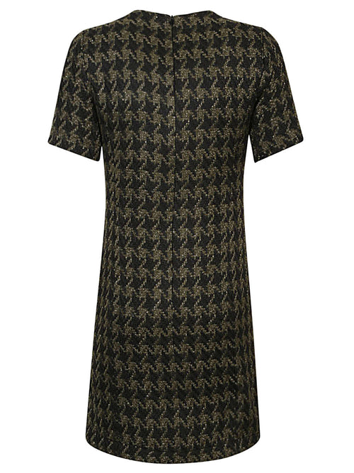 5Progress Houndstooth wool blend short dress