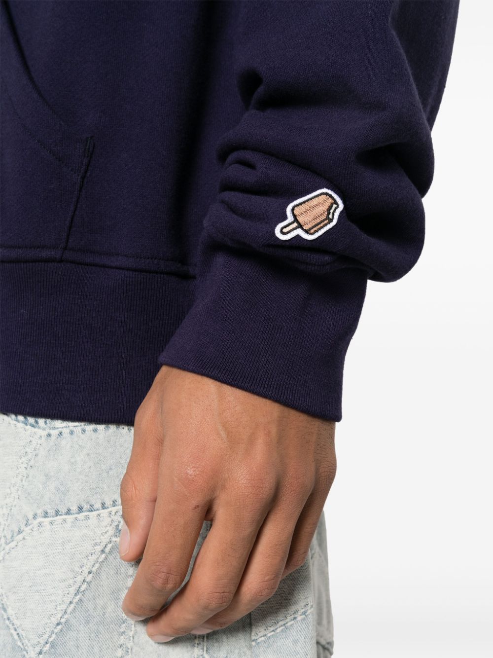 Icecream Cones&Bones printed hoodie