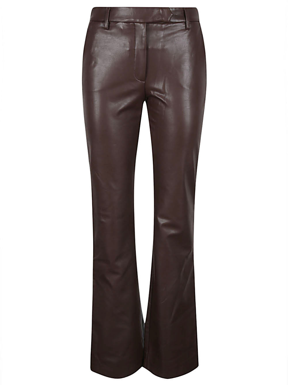 True Royal Faux leather flared trousers
