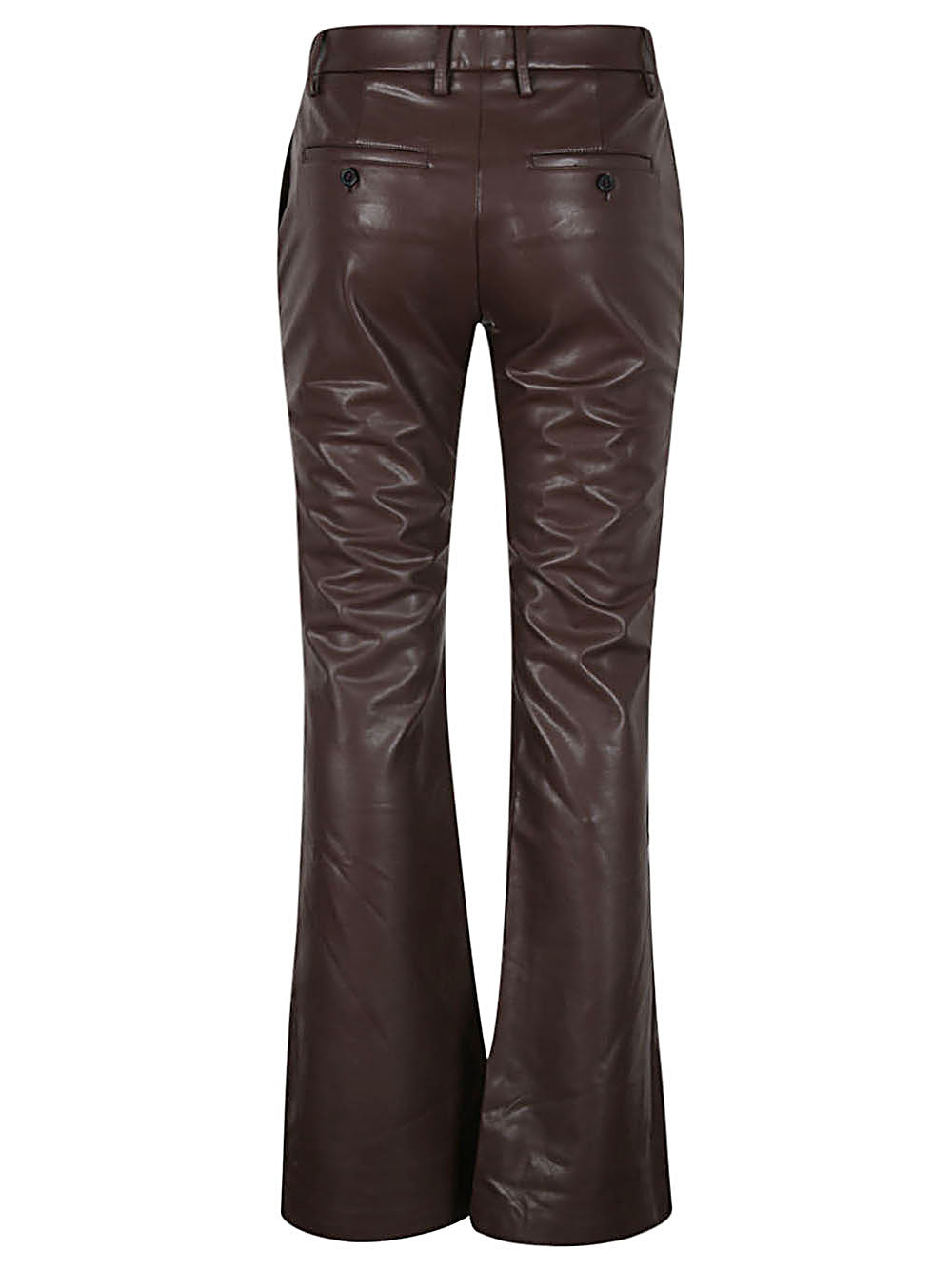 True Royal Faux leather flared trousers
