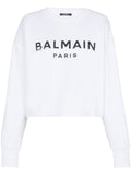 Balmain Logo-print cotton sweatshirt