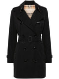 Burberry Vintage Check-pattern lining mid-length Kensington cotton trench coat