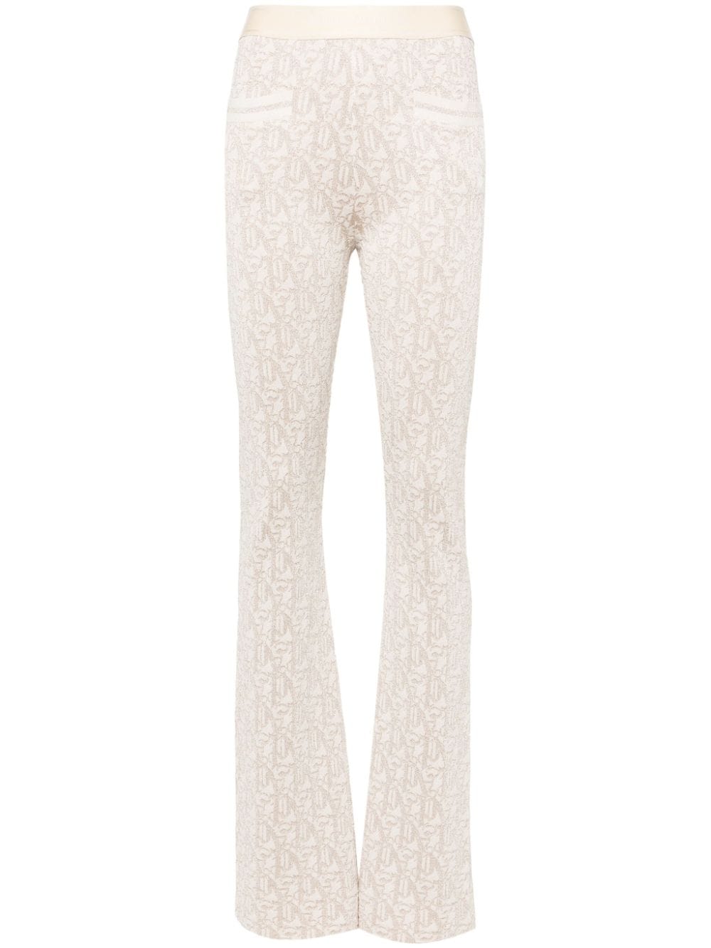 Palm Angels Monogram jacquard knit trousers