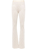 Palm Angels Monogram jacquard knit trousers