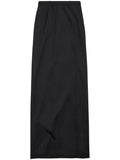 Balenciaga slit tailored maxi skirt