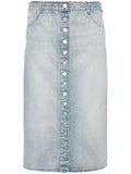 Courreges Pre Denim midi skirt
