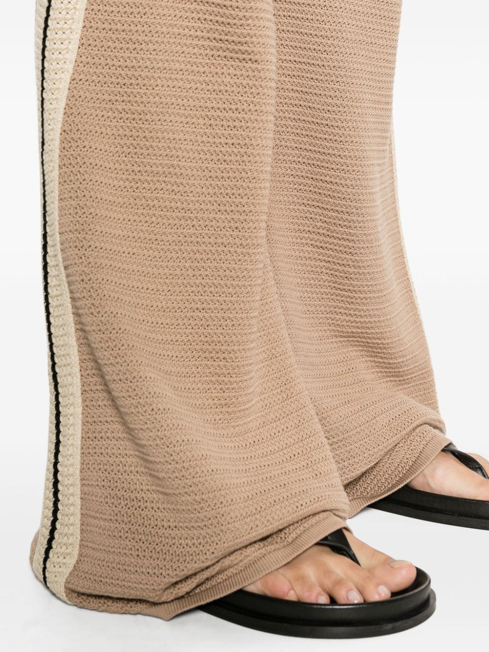 Palm Angels Logo tape knitted trousers