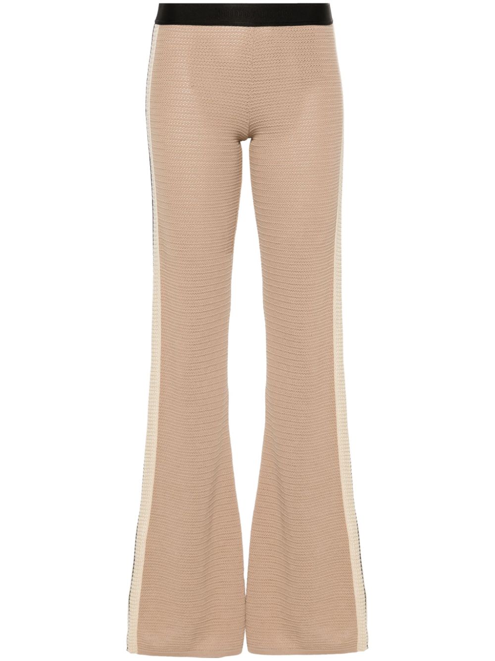 Palm Angels Logo tape knitted trousers
