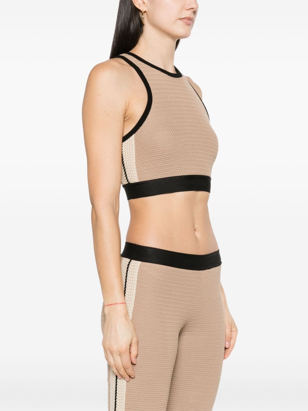 Palm Angels Knitted cropped top
