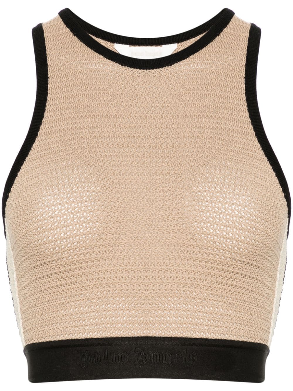 Palm Angels Knitted cropped top