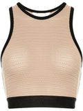 Palm Angels Knitted cropped top