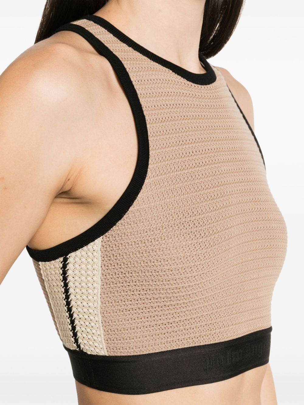 Palm Angels Knitted cropped top