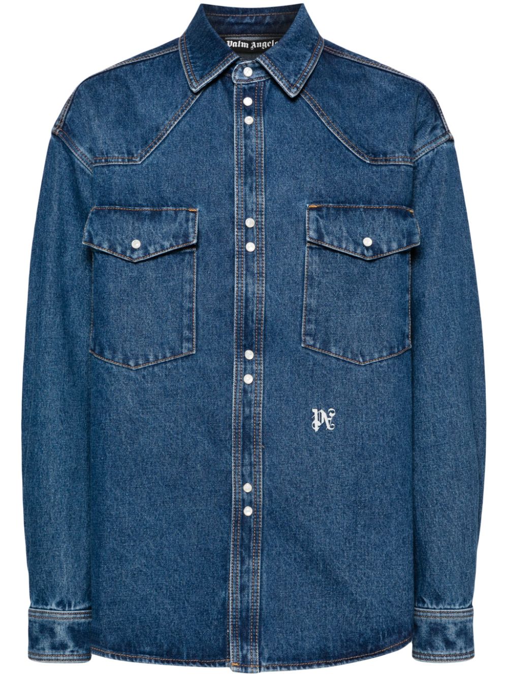 Palm Angels Monogram denim shirt