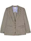 Alysi Striped single-breasted jacket