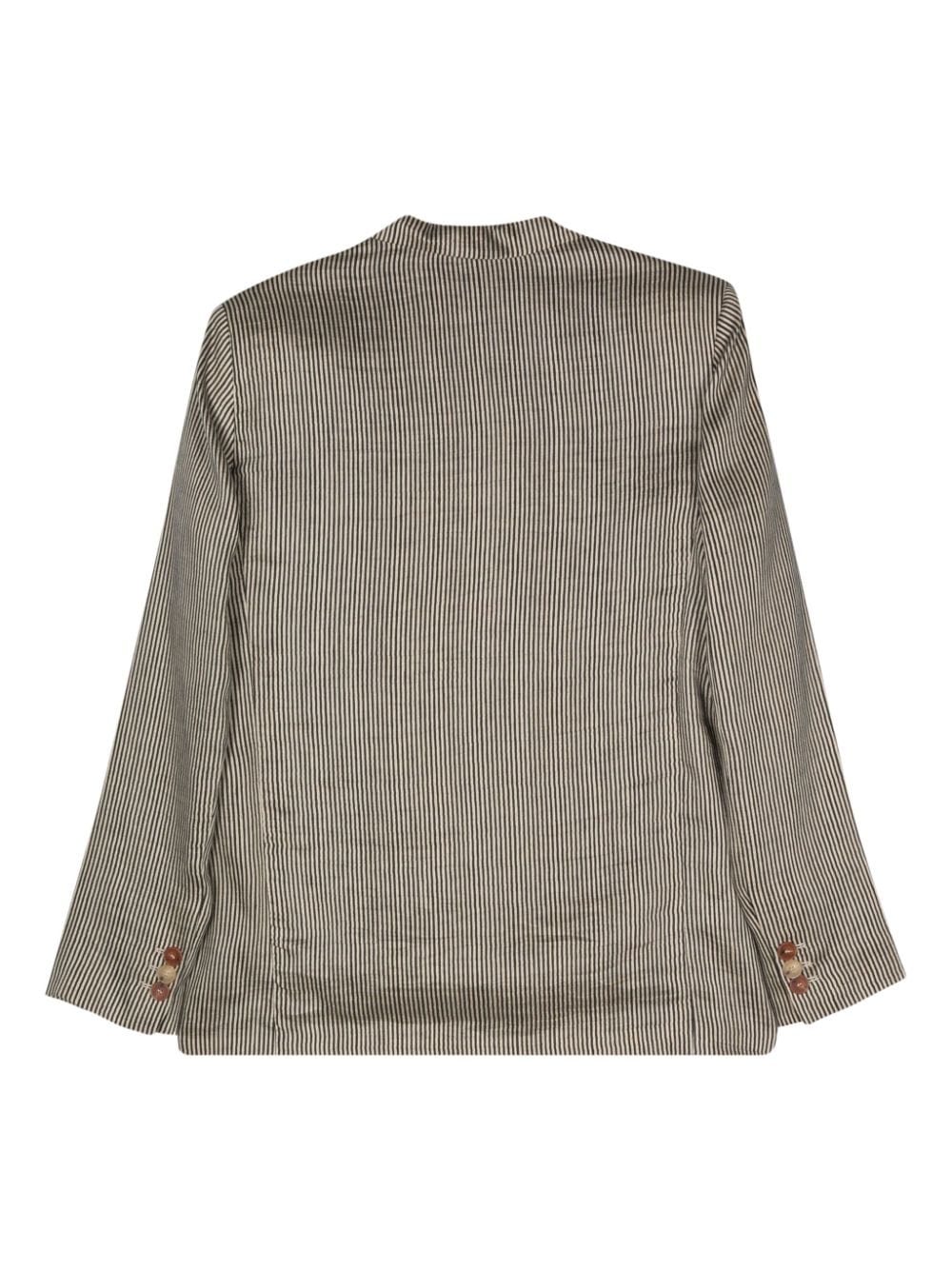 Alysi Striped single-breasted jacket