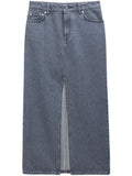Filippa K Conscious Criteria page Slit denim long skirt