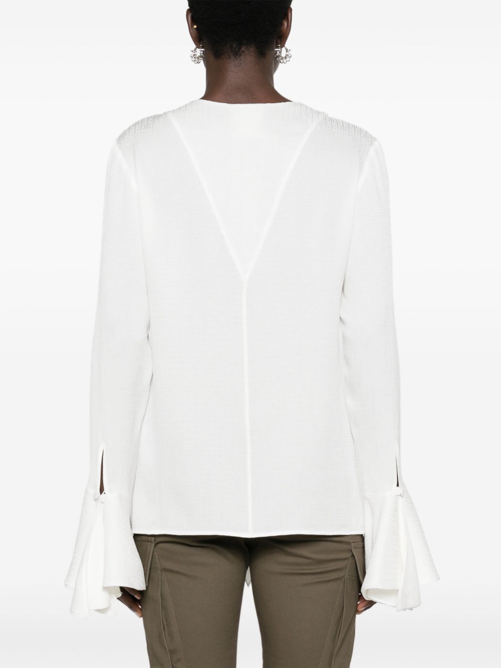 Givenchy Silk ruffled blouse
