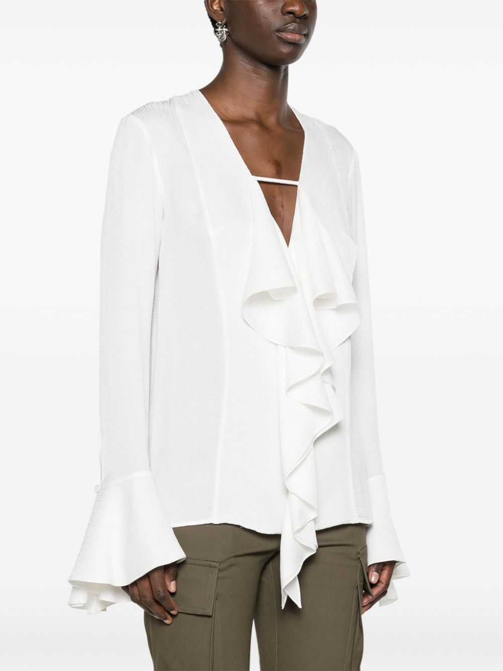 Givenchy Silk ruffled blouse