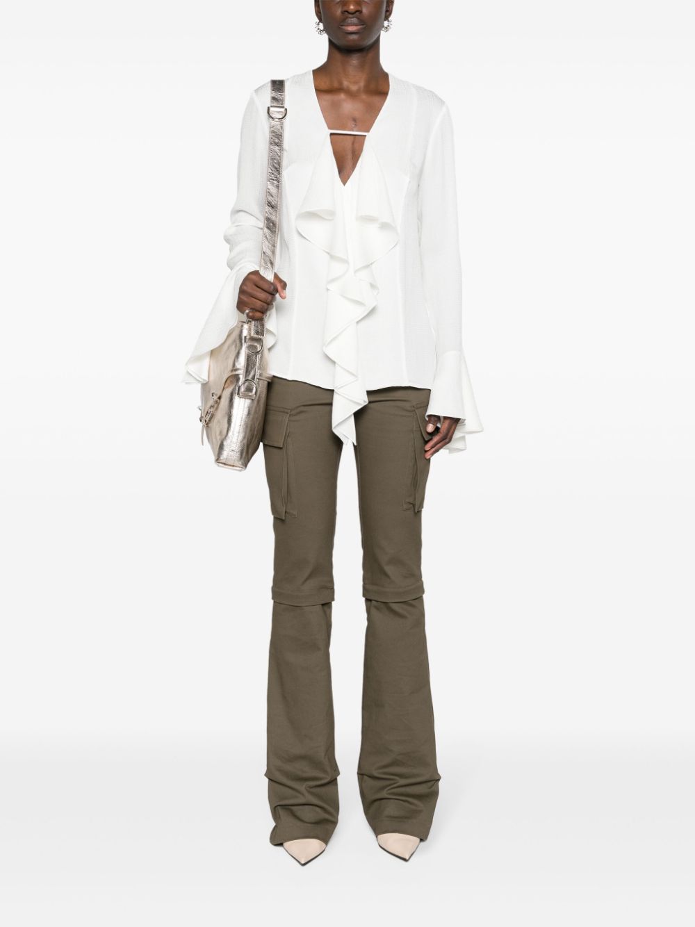 Givenchy Silk ruffled blouse