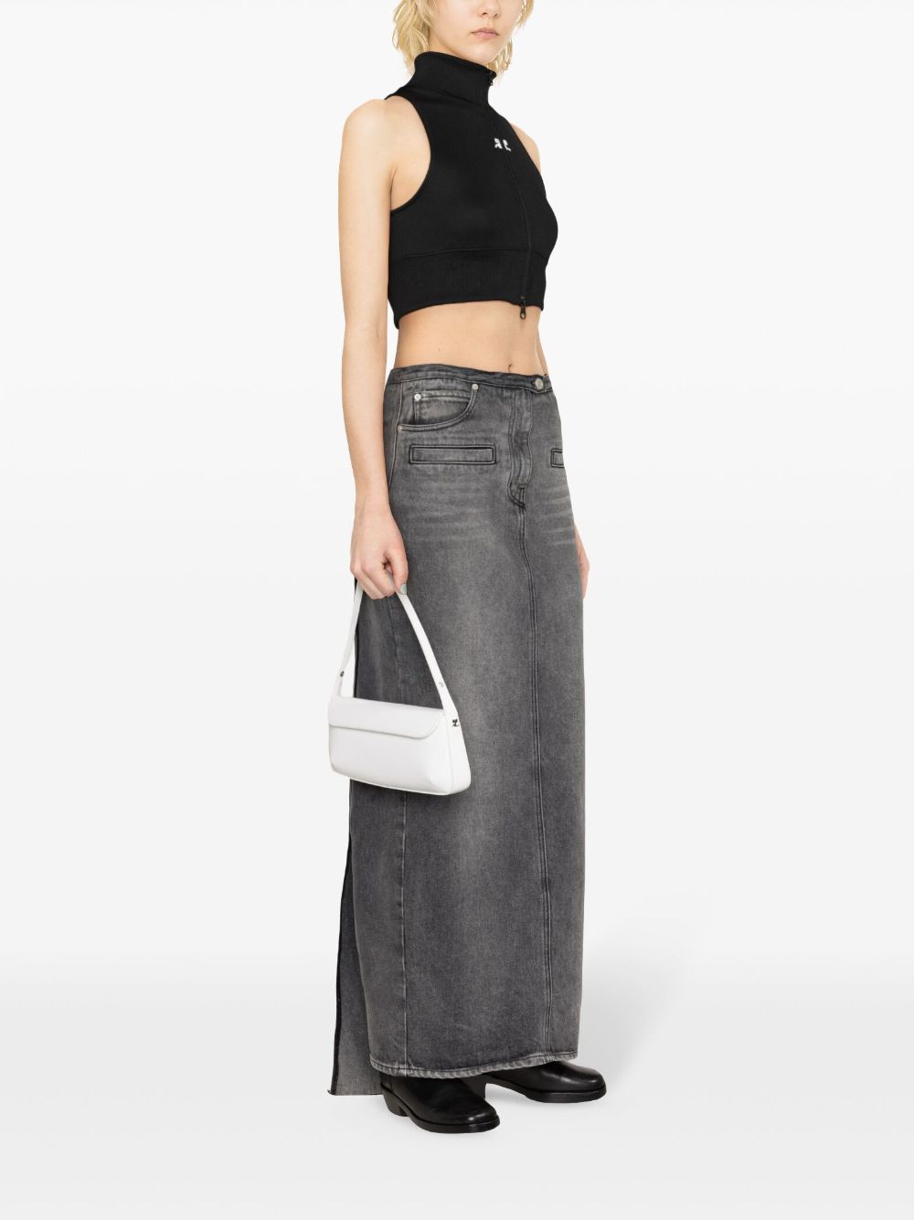Courreges Pre Cropped track vest