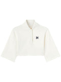 Palm Angels Monogram cropped polo shirt