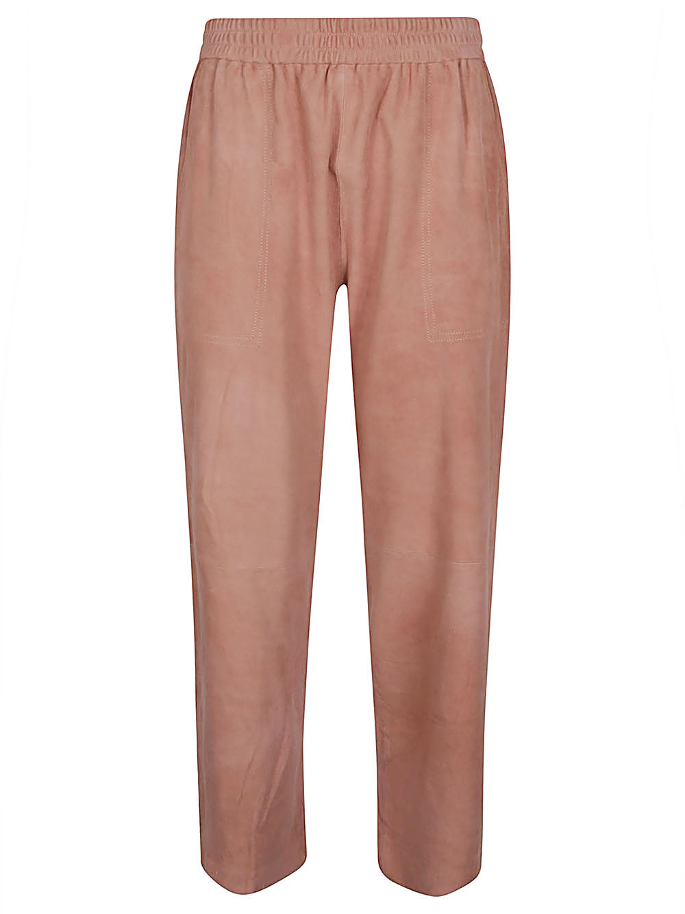 Via Masini 80 Suede leather trousers
