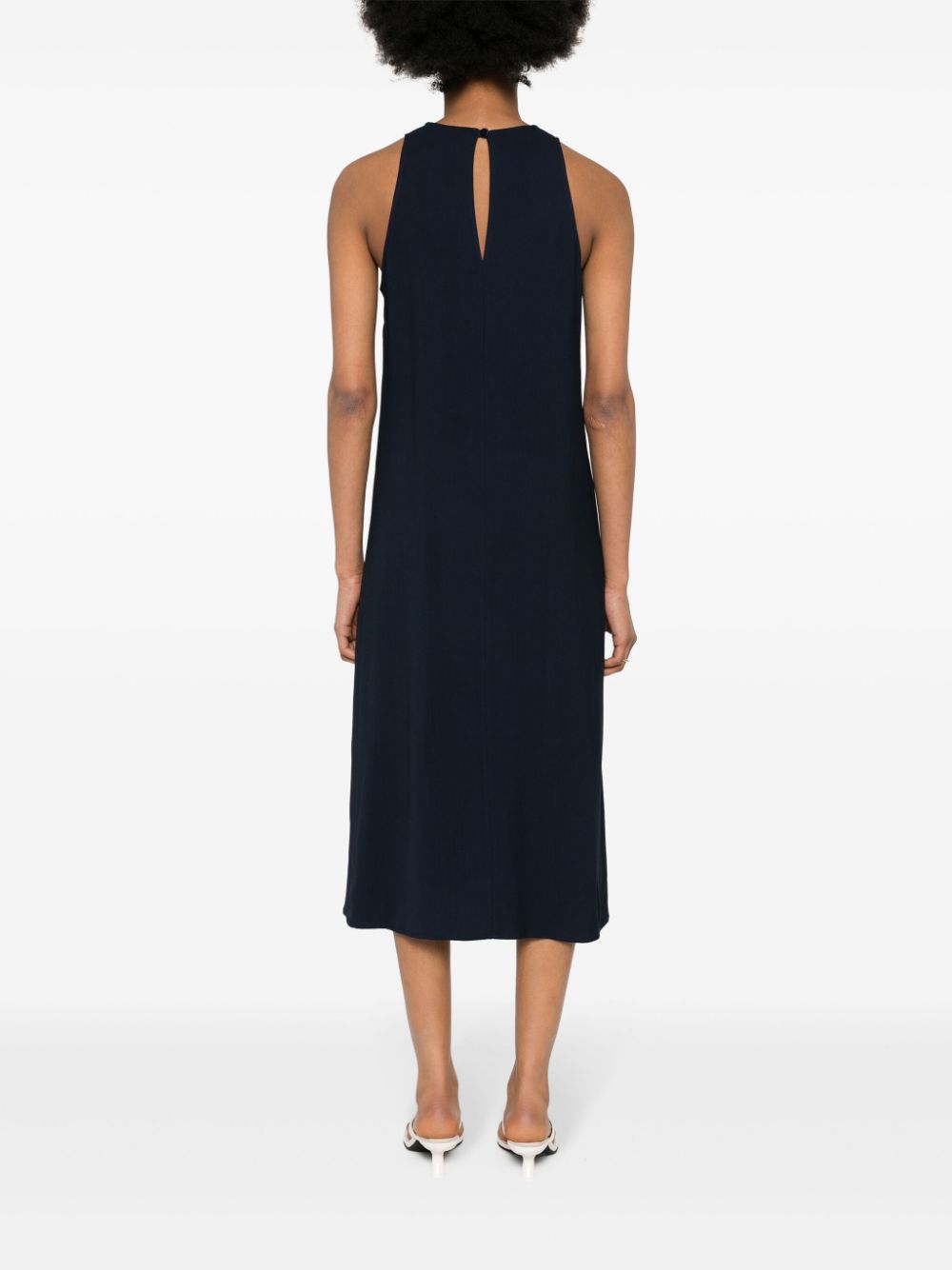 Erika Cavallini Semi-Couture Sleeveless midi dress