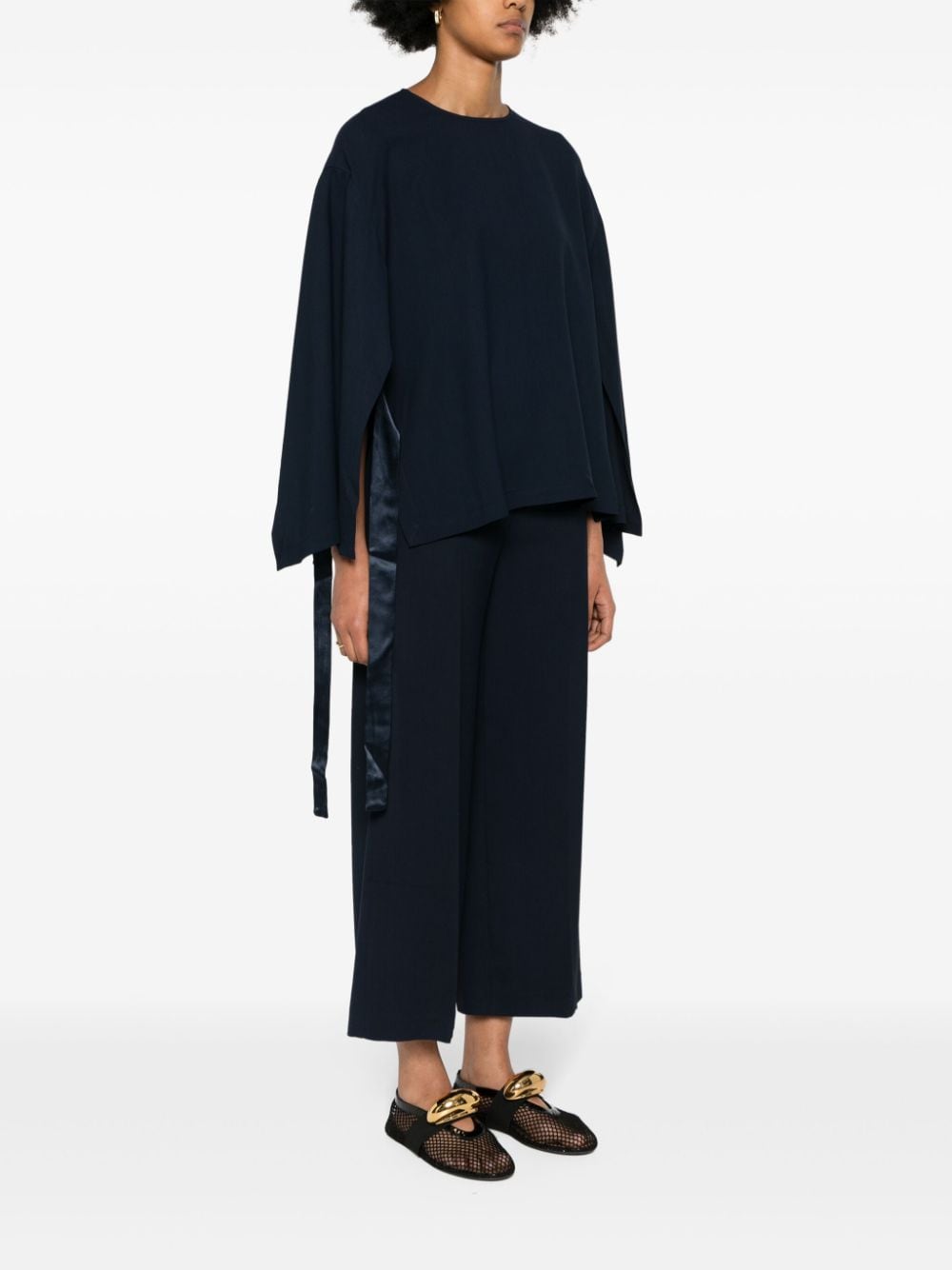 Erika Cavallini Semi-Couture Cady texture blouse