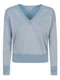Base Cotton blend v-neck sweater