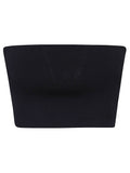 Liviana Conti Blue bandeau top with tone-on-tone logo Bandeau top