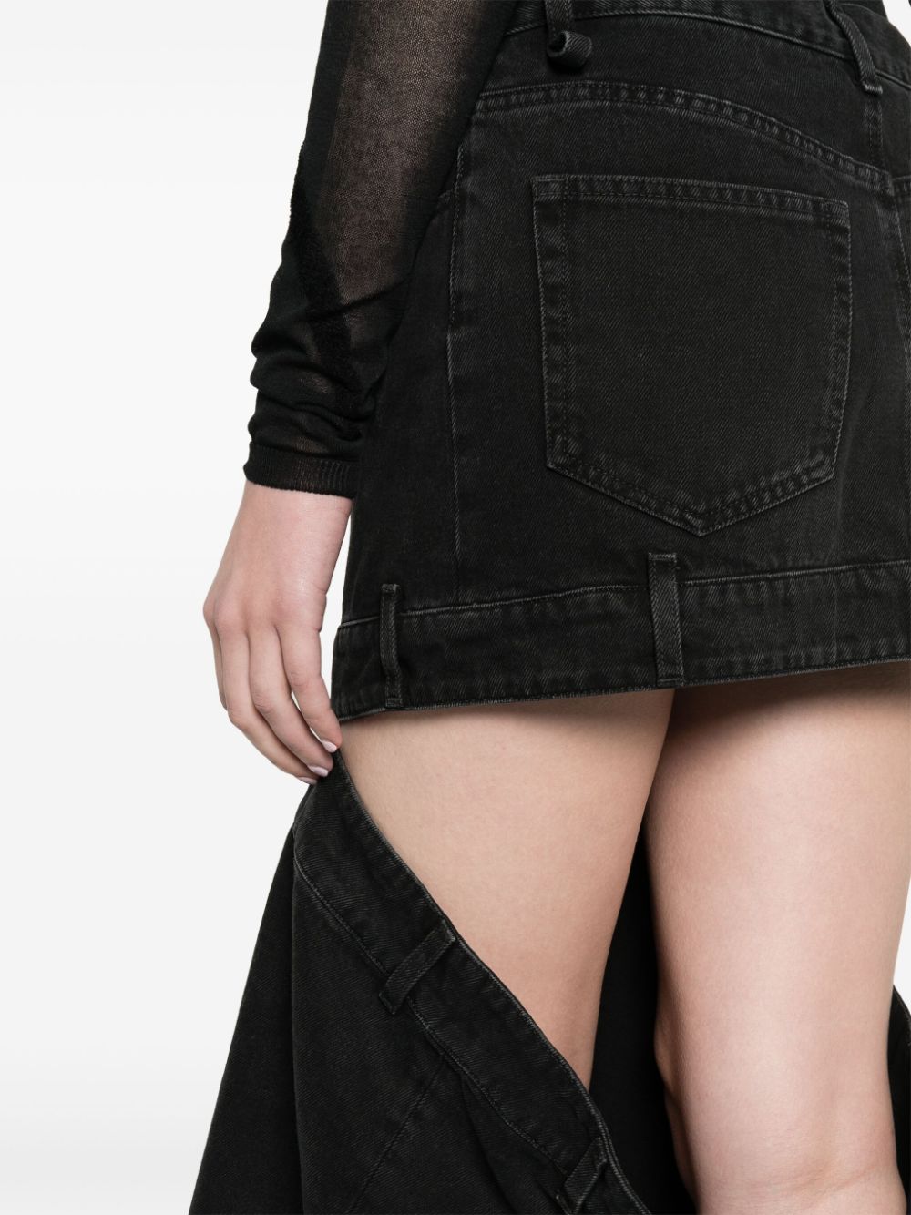 The Attico Denim skirt