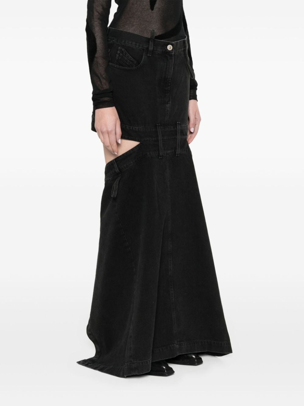 The Attico Denim skirt