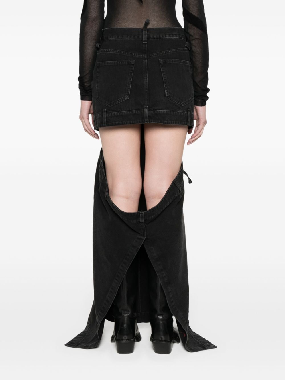 The Attico Denim skirt