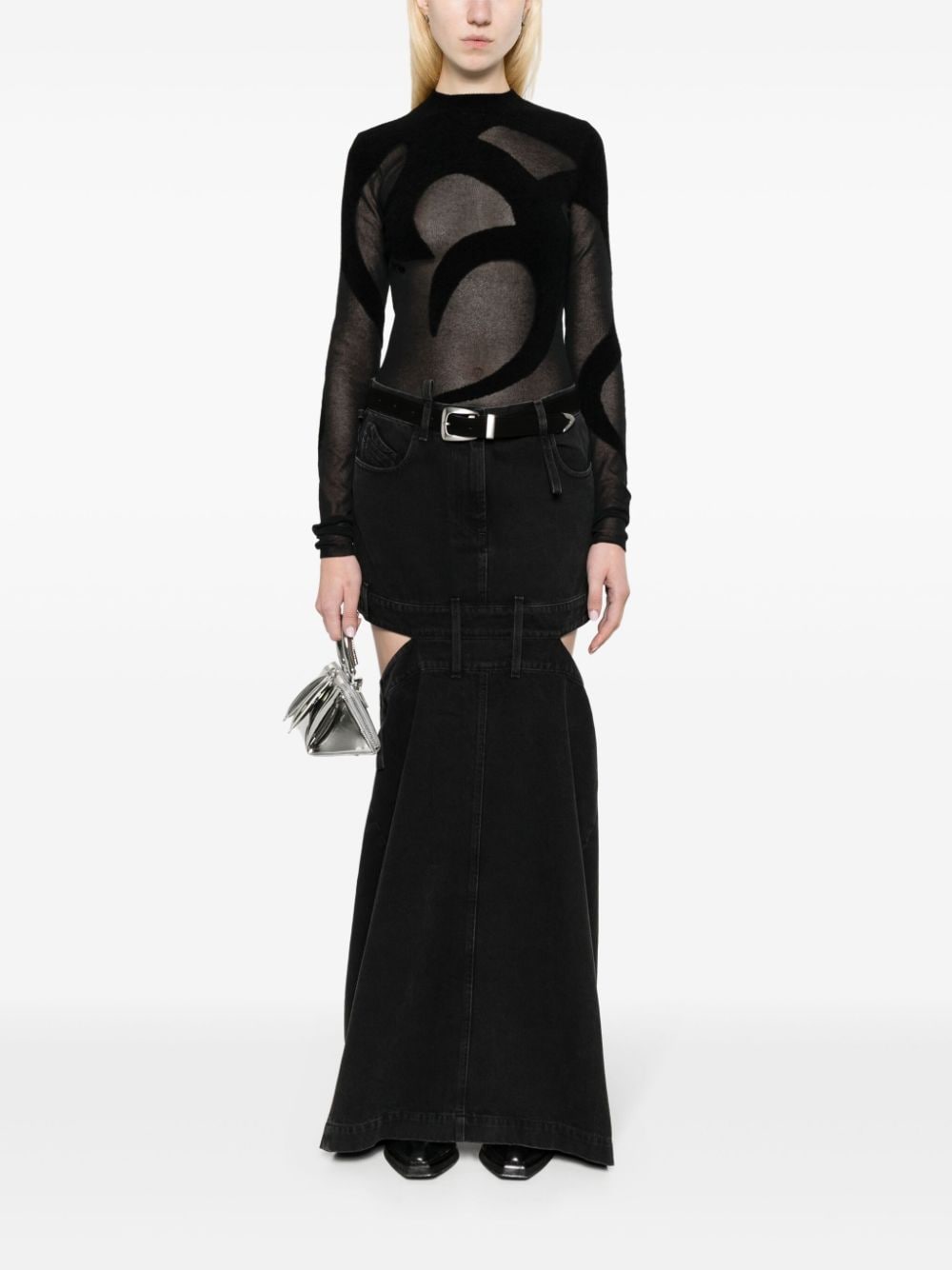 The Attico Denim skirt