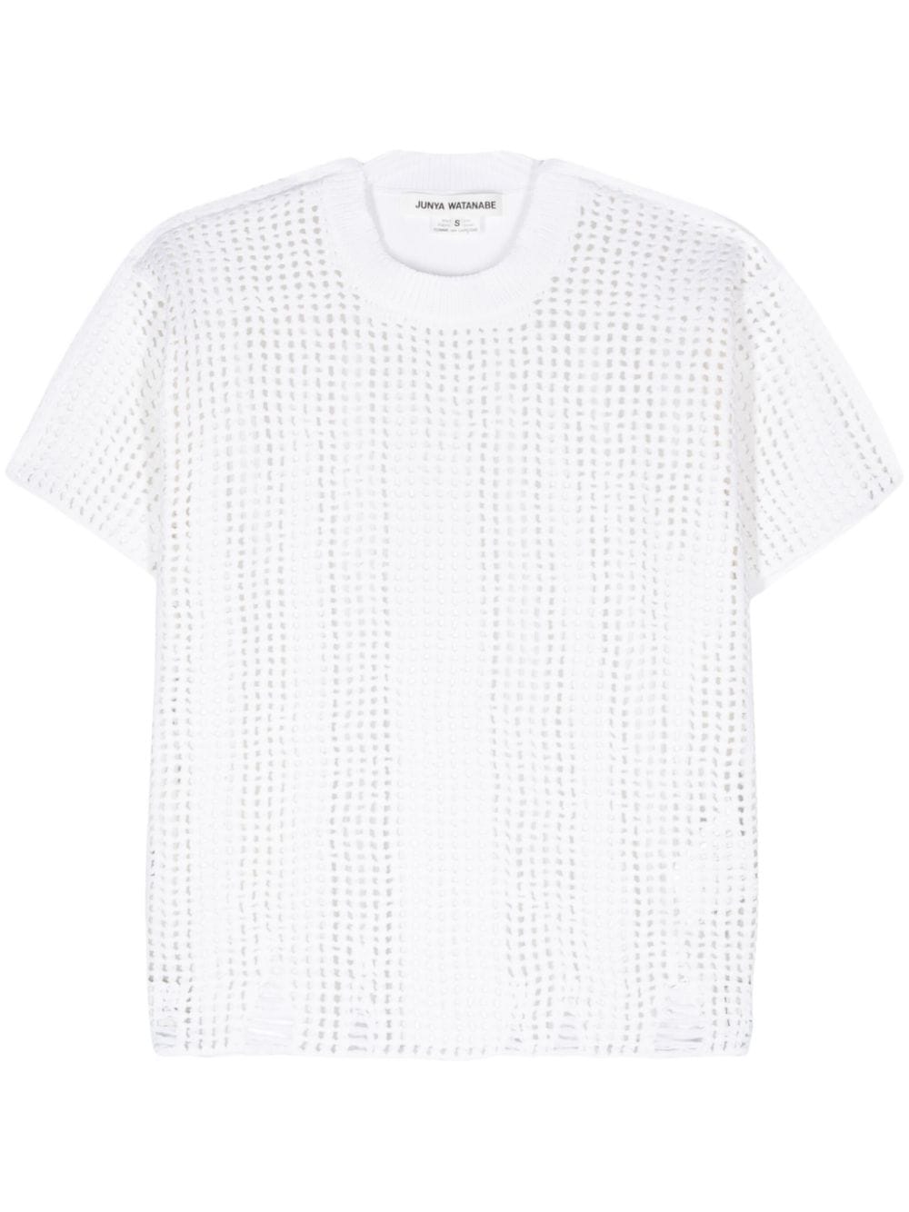Junya Watanabe Opne-knit crewneck t-shirt