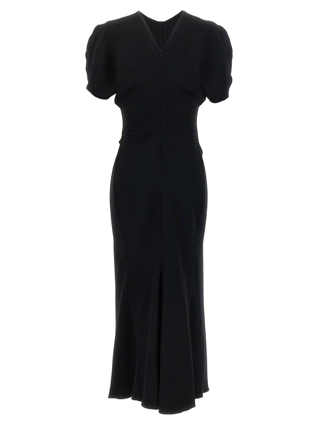Victoria Beckham Gathered Waist Midi Dress