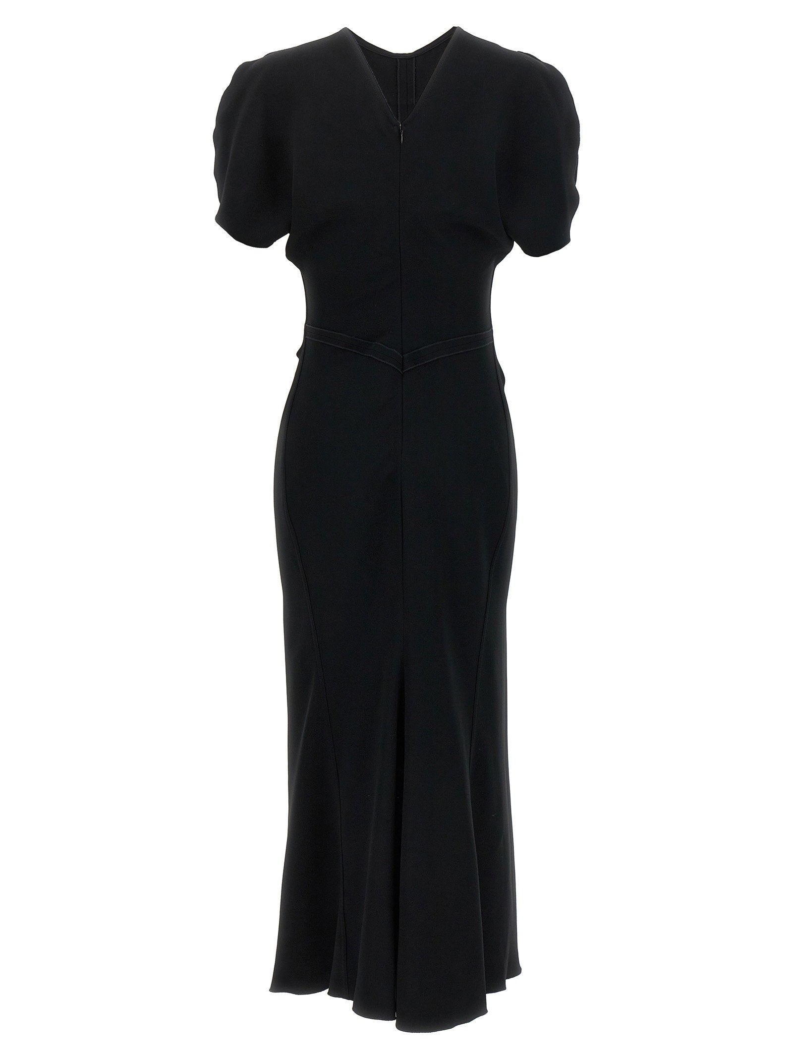 Victoria Beckham Gathered Waist Midi Dress