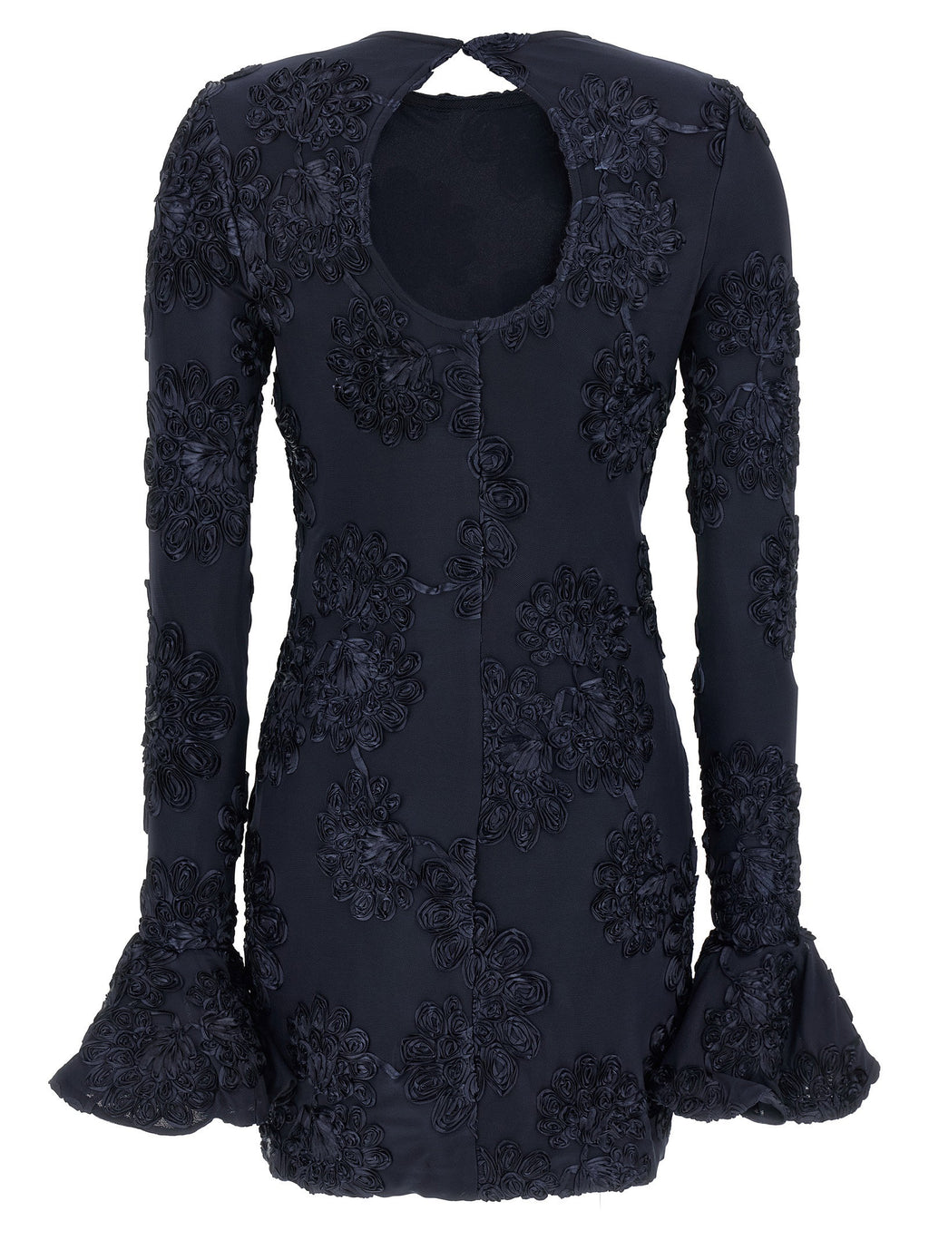 Rotate Birger Christensen 3d Mesh Mini Dress