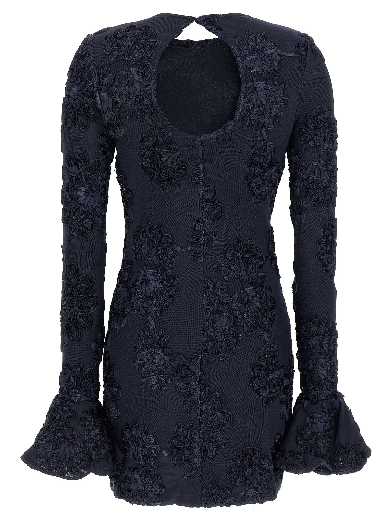 Rotate Birger Christensen 3d Mesh Mini Dress