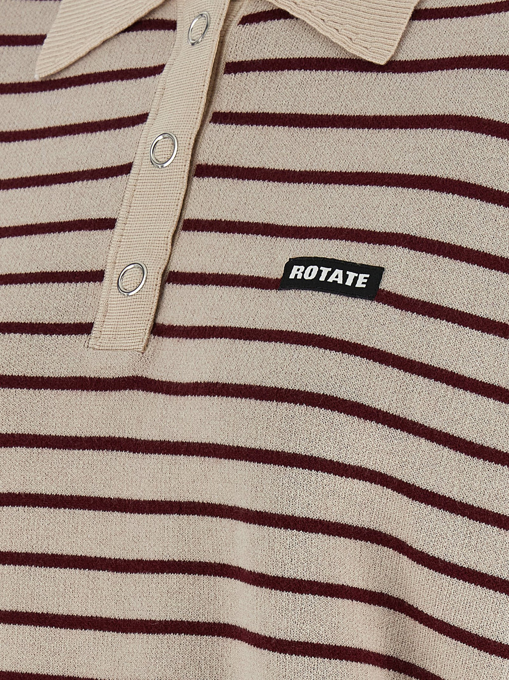 Rotate Birger Christensen Slinky Knit Polo Shirt