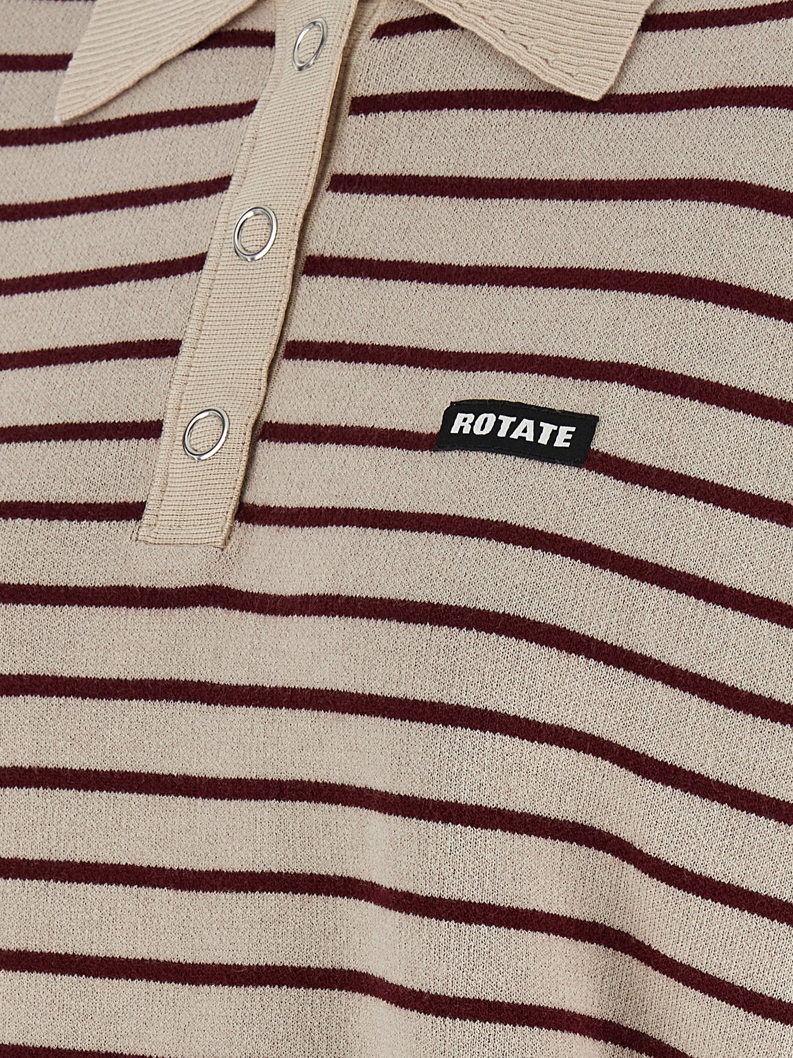 Rotate Birger Christensen Slinky Knit Polo Shirt