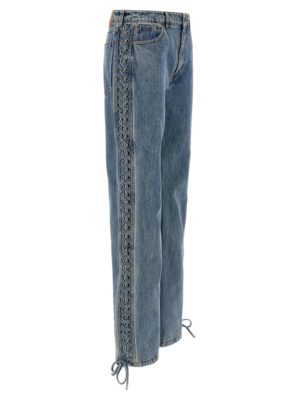Rotate Birger Christensen Laced Straight Leg Jeans