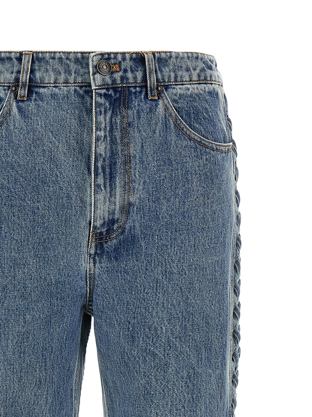 Rotate Birger Christensen Laced Straight Leg Jeans