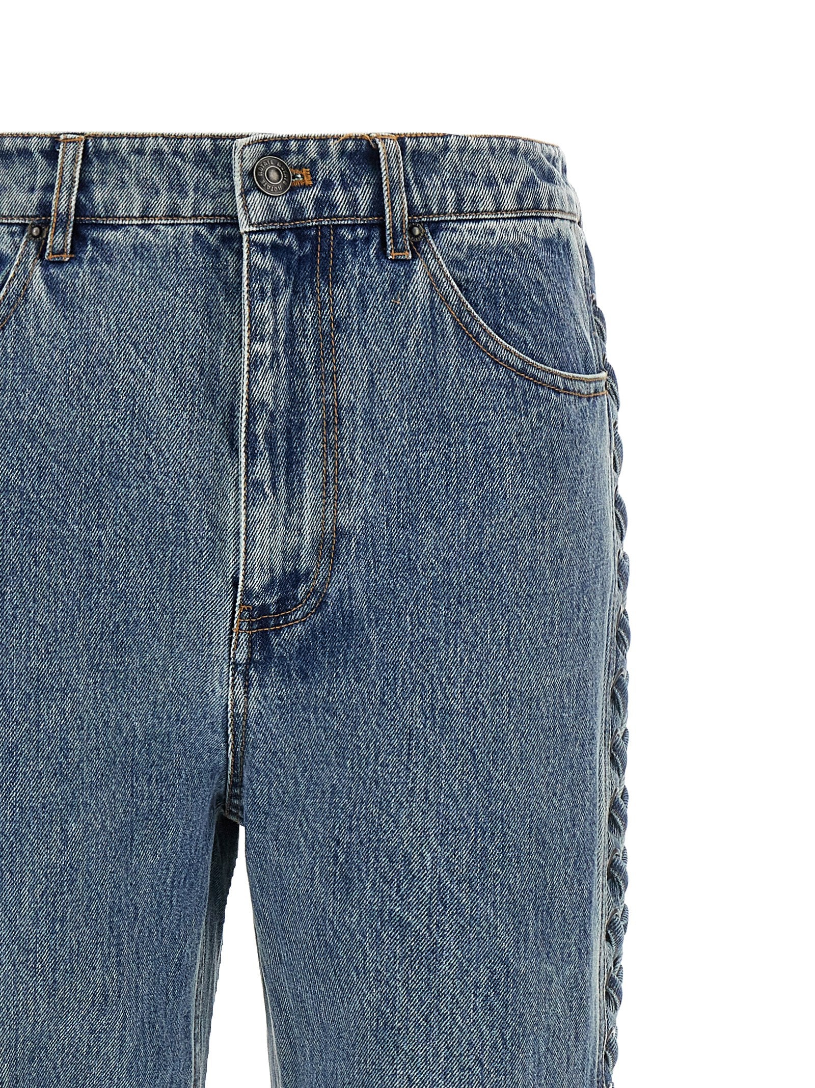 Rotate Birger Christensen Laced Straight Leg Jeans