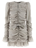 Rotate Birger Christensen Ls Mini Bow Dress